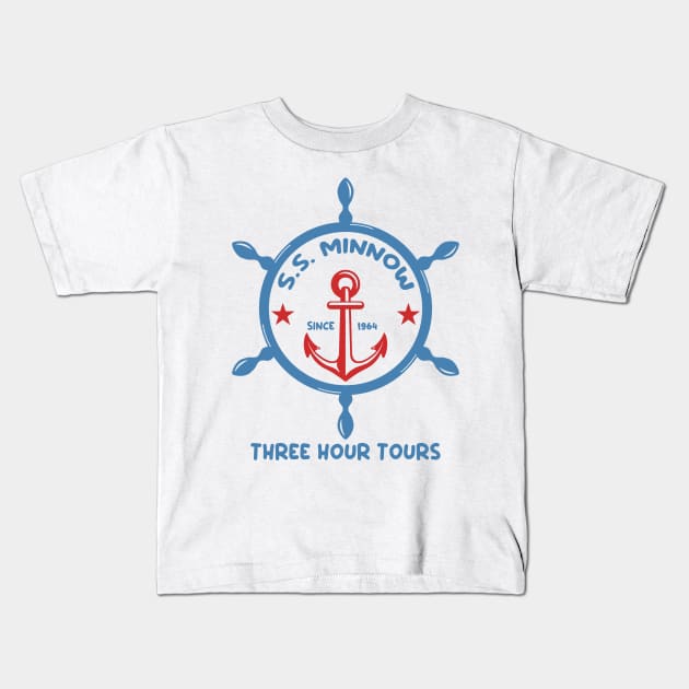 S.S. MINNOW Kids T-Shirt by Balonku